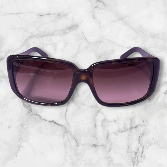 PRADA SPR 16L Designer Tortoise Shell Gold Hardware Sunglasses w/ Case & Box - Picture 3 of 7